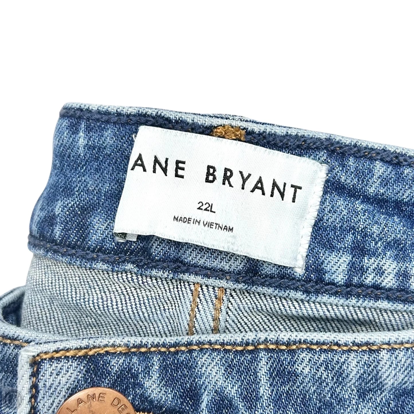 Jeans Straight By Lane Bryant In Blue Denim, Size: 22L