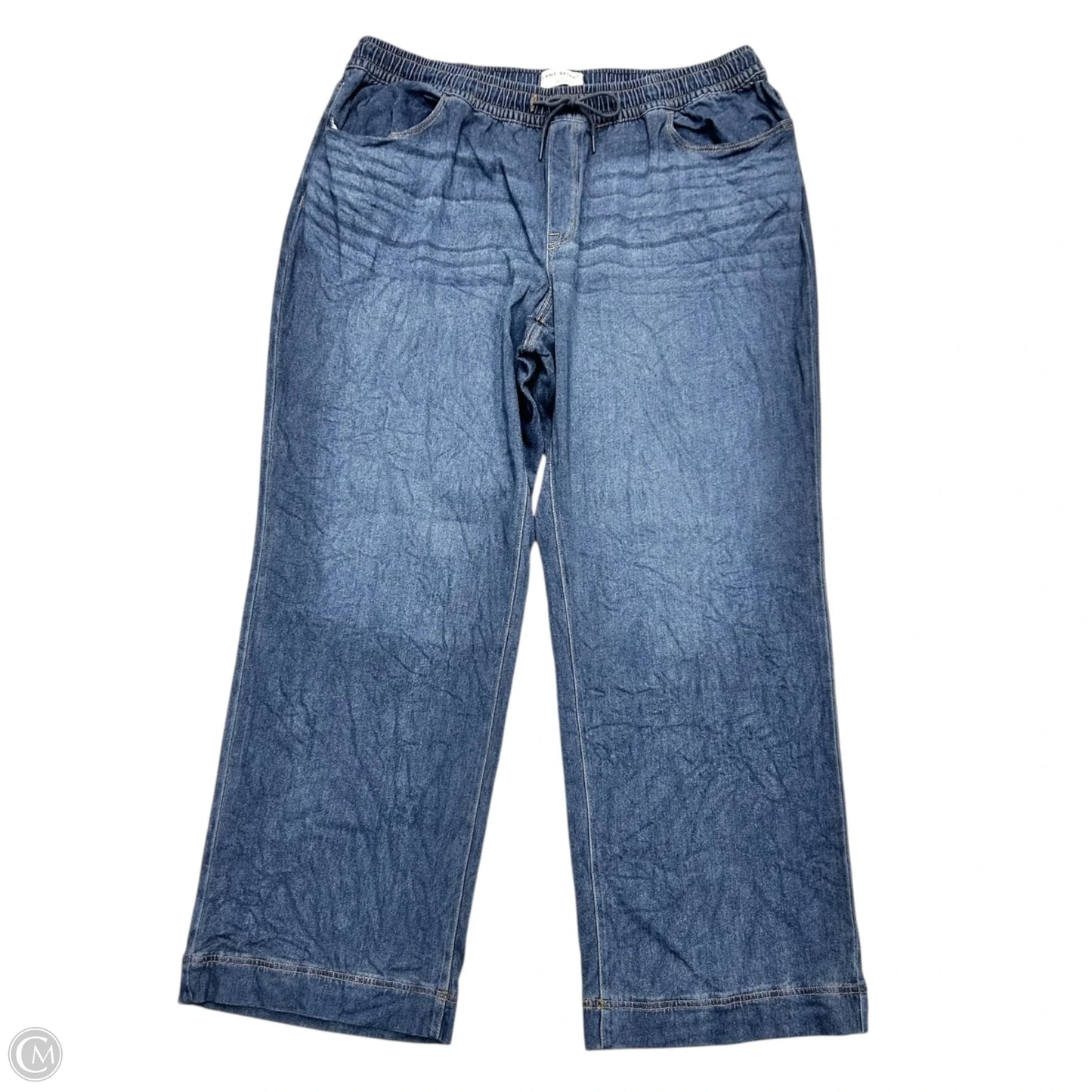 Jeans Wide Leg By Lane Bryant In Blue Denim, Size: 22L