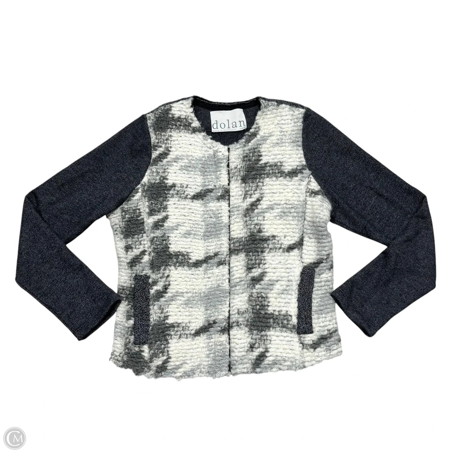 Jacket Other By Dolan Left Coast In Grey & White, Size: L