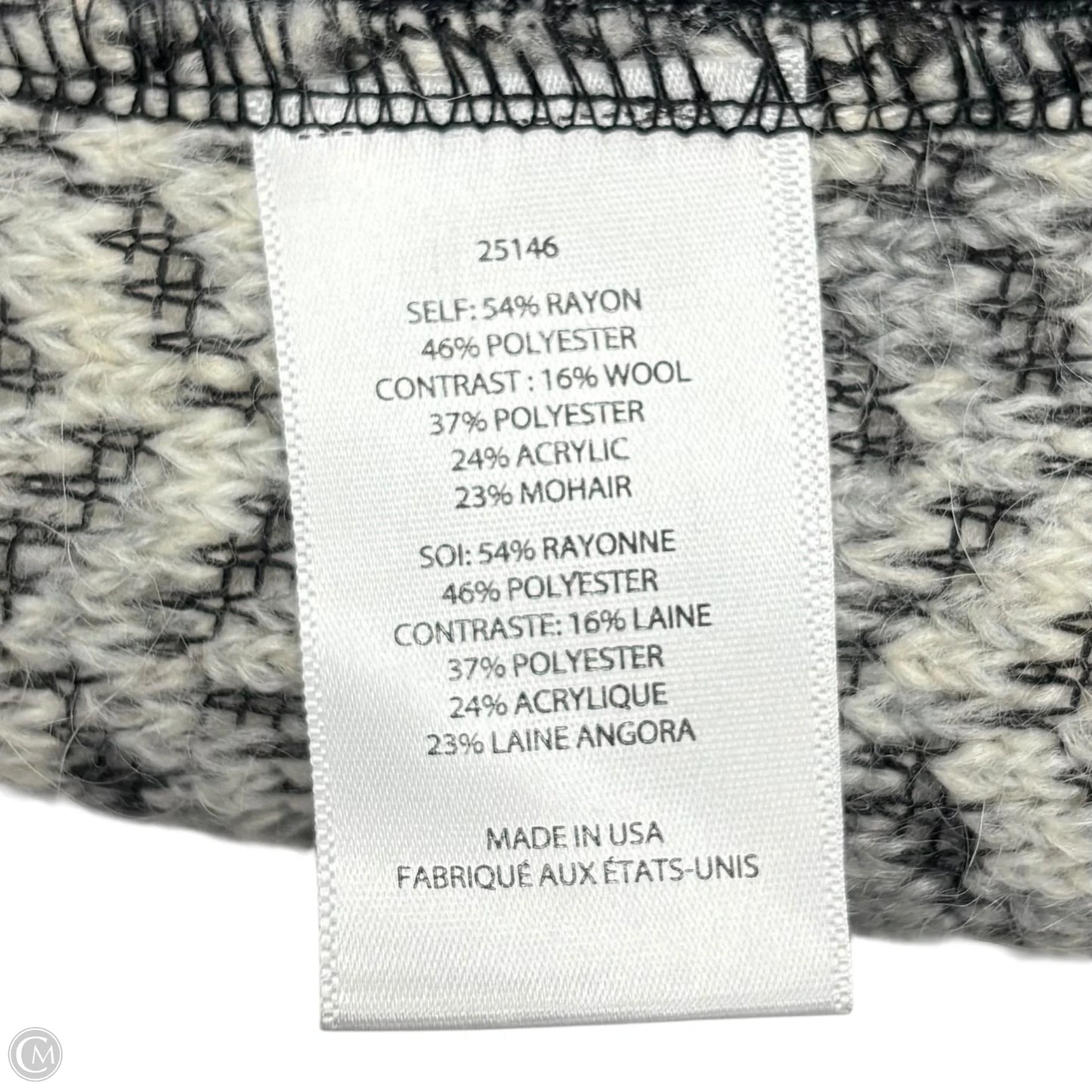 Jacket Other By Dolan Left Coast In Grey & White, Size: L