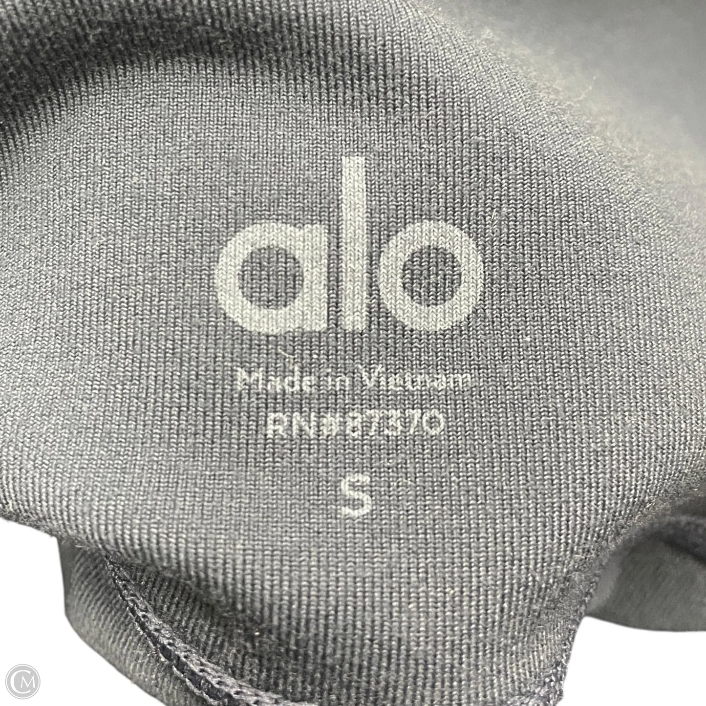 Athletic Leggings By Alo In Grey, Size: S