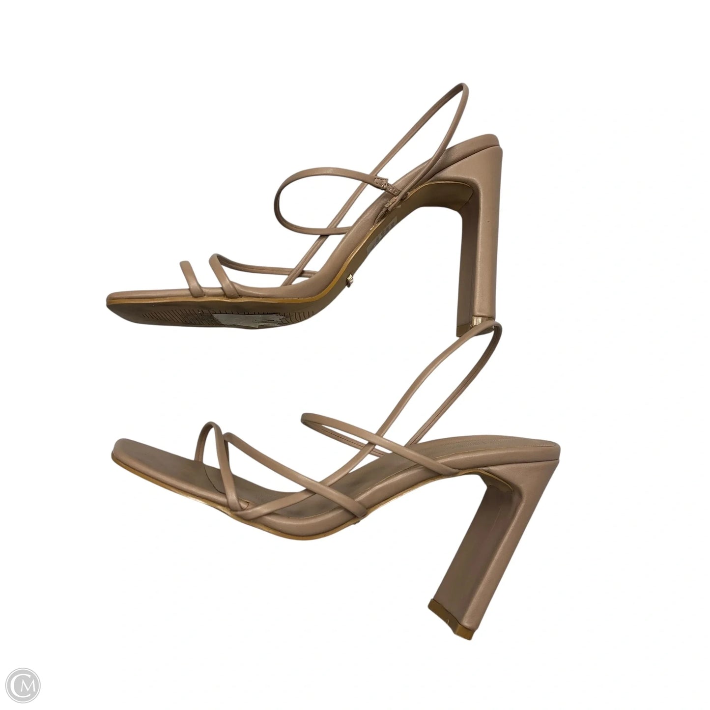 Sandals Heels Block By Billini In Tan, Size: 7