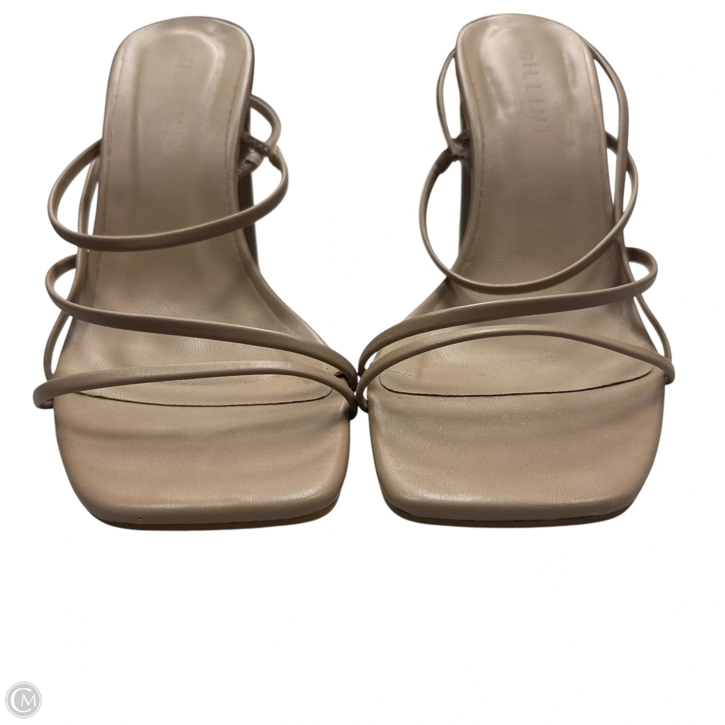 Sandals Heels Block By Billini In Tan, Size: 7