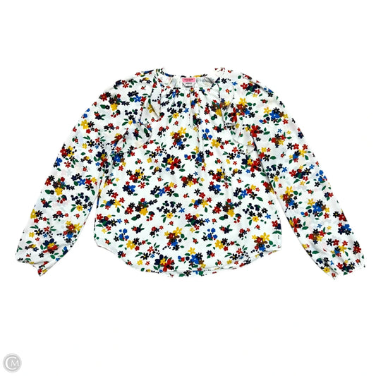 Blouse Designer By Kate Spade In White, Size: M