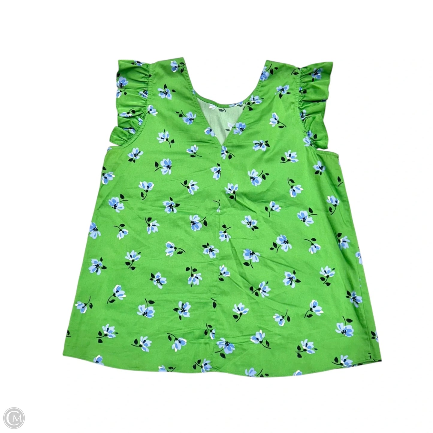 Top Short Sleeve Designer By Kate Spade In Blue & Green, Size: S