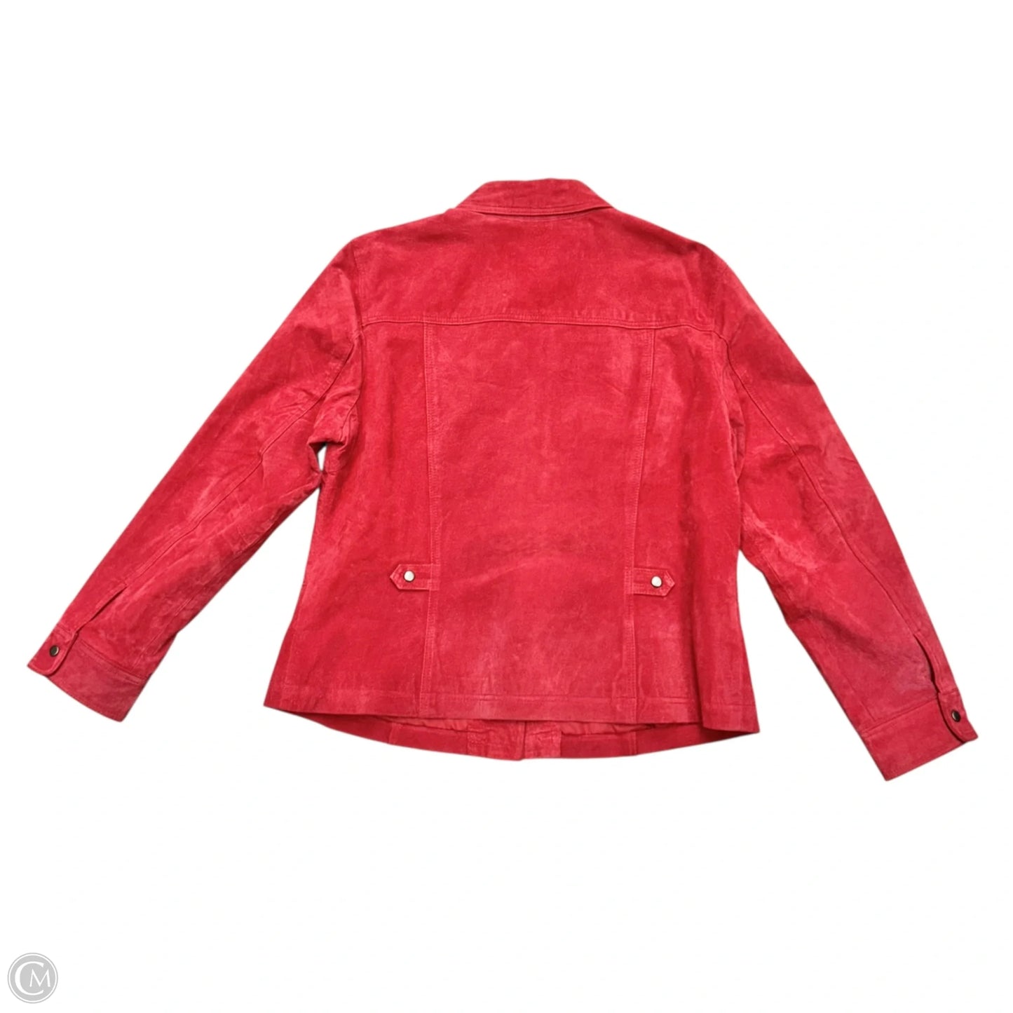 Jacket Leather By Coldwater Creek In Red, Size: Xl