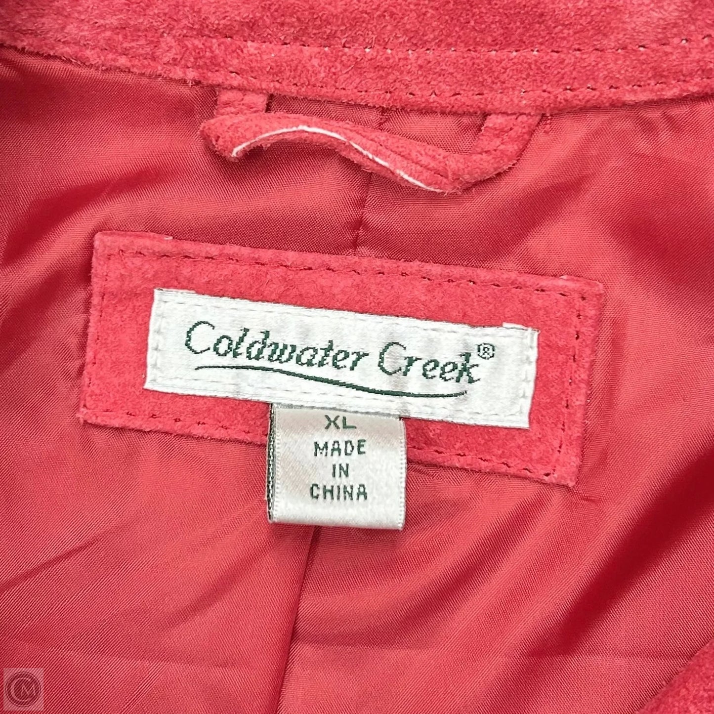 Jacket Leather By Coldwater Creek In Red, Size: Xl