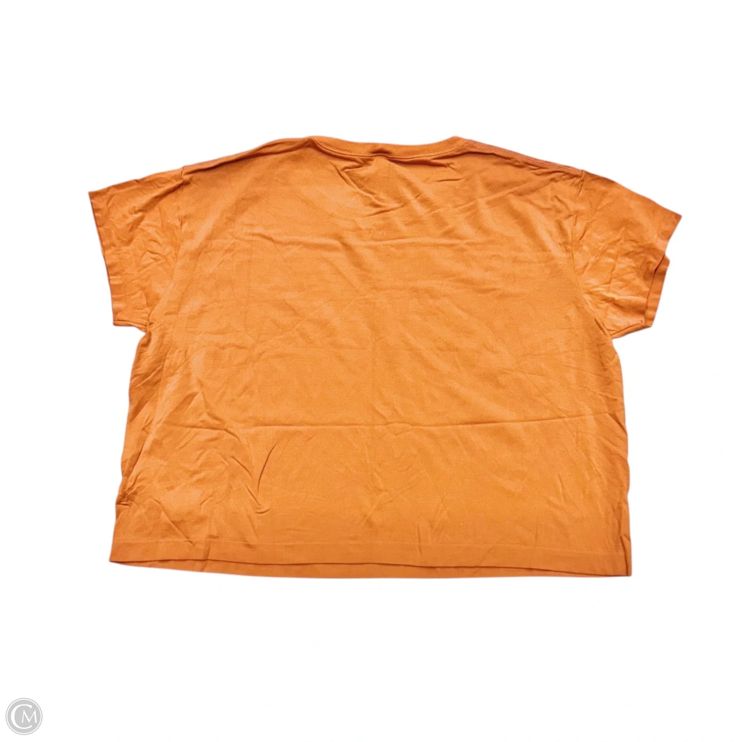 Athletic Top Short Sleeve By Athleta In Orange, Size: L