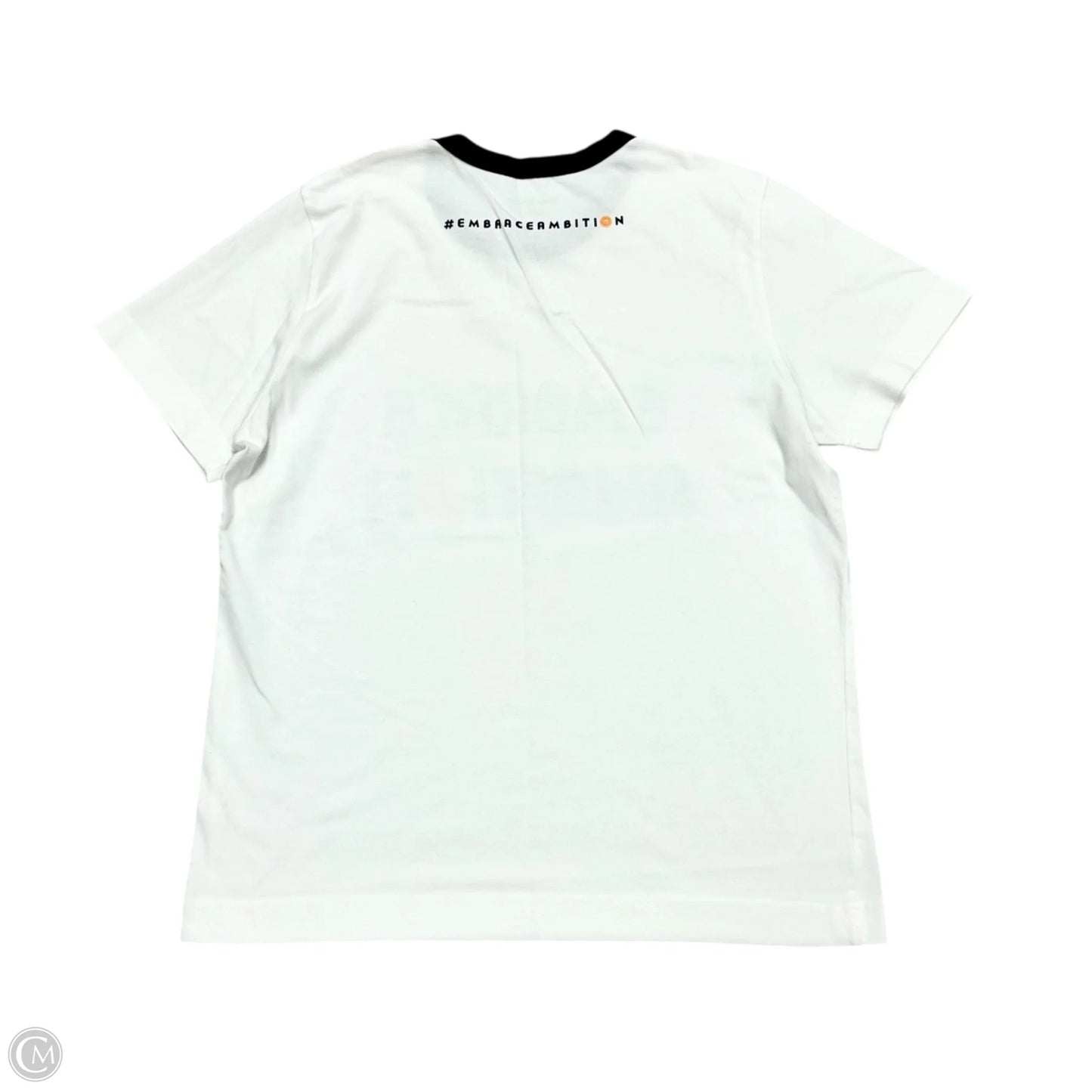 Top Short Sleeve Designer By Tory Burch In White, Size: L