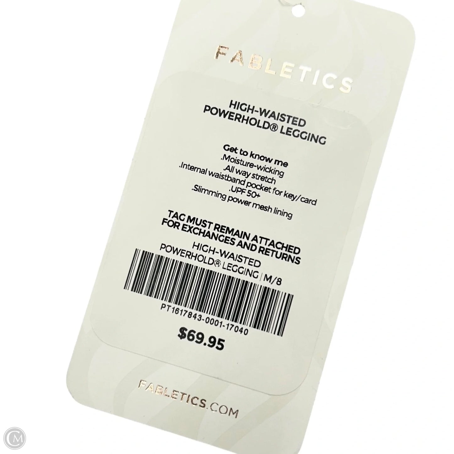 Athletic Leggings By Fabletics In Black, Size: M