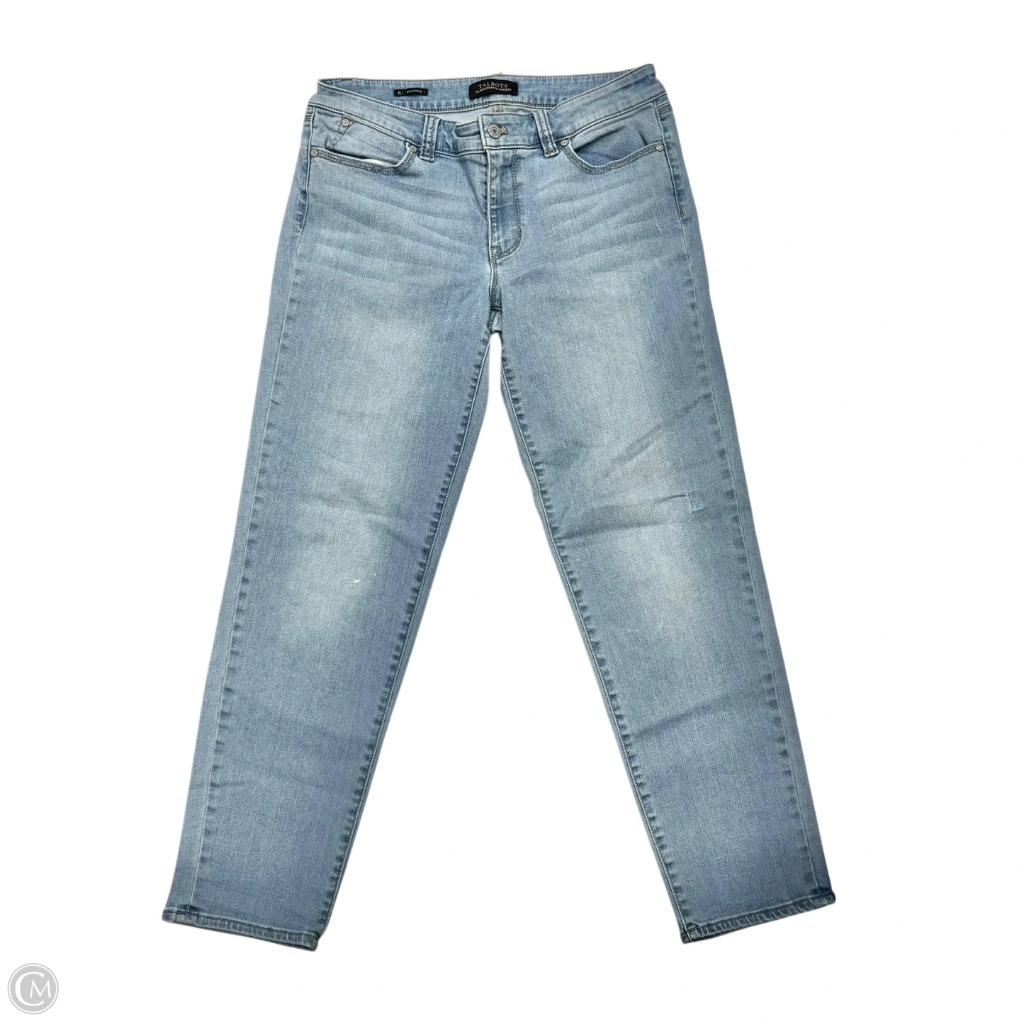 Jeans Straight By Talbots In Blue Denim, Size: 6