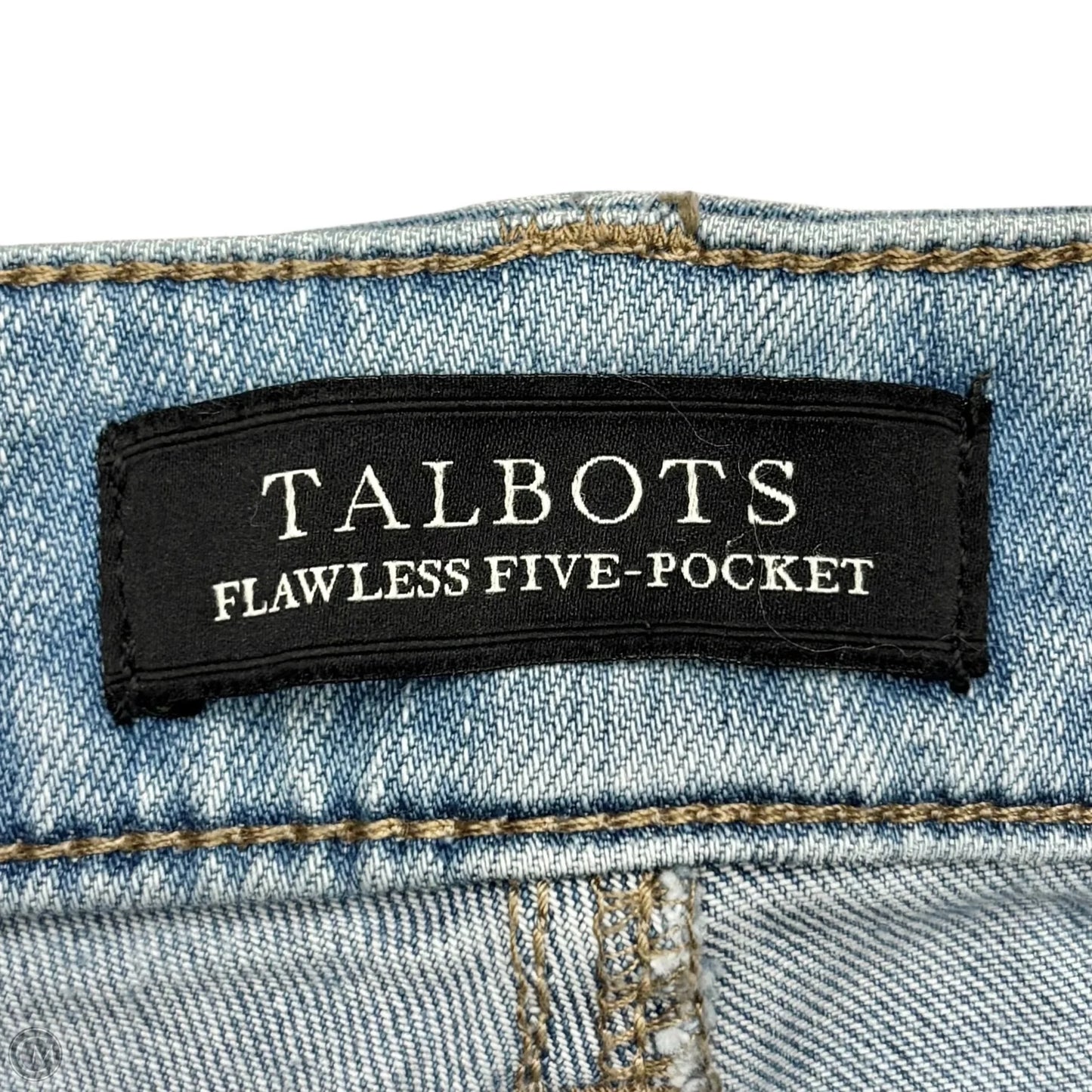 Jeans Straight By Talbots In Blue Denim, Size: 6