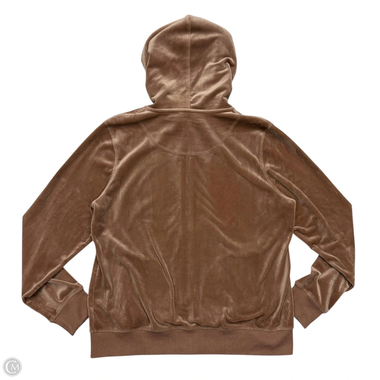 Sweatshirt Hoodie By Calvin Klein In Brown, Size: L