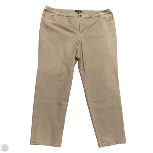 Jeans Designer By Lafayette 148 In Tan Denim, Size: 24