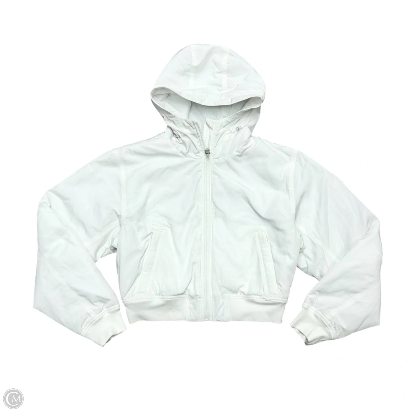 Athletic Jacket By Athleta In White, Size: M
