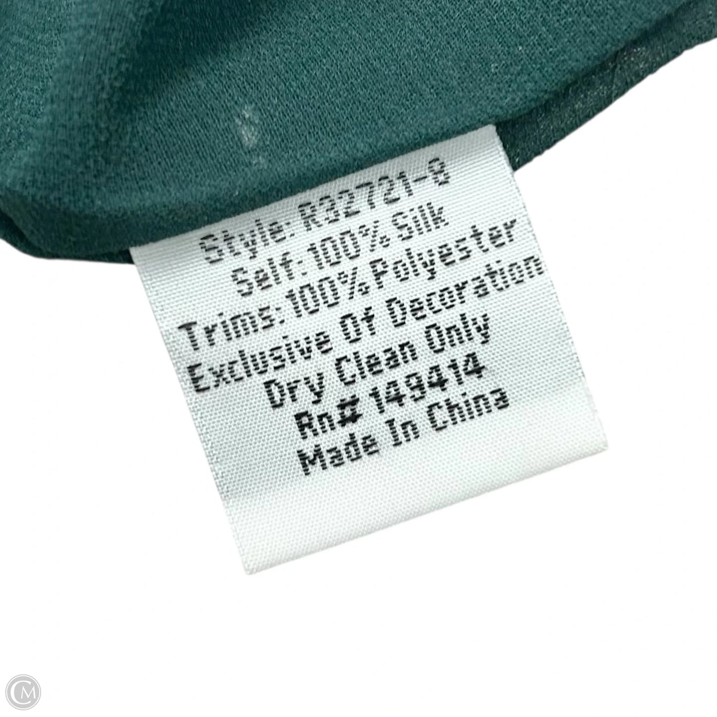 Dress Casual Short By Johnny Was In Black & Green, Size: M