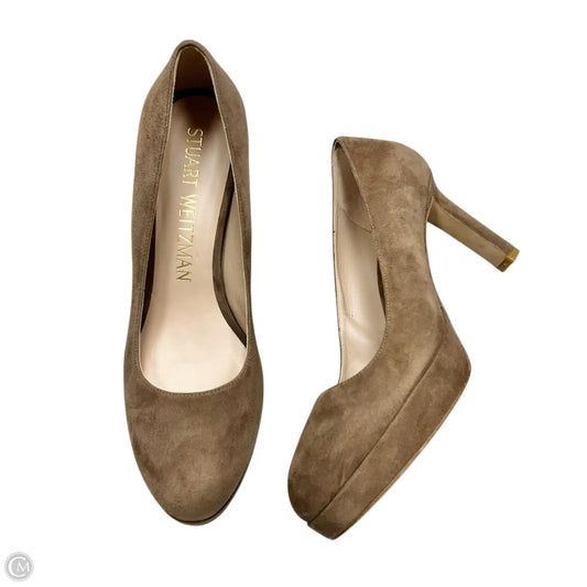Shoes Designer By Stuart Weitzman In Brown, Size: 9