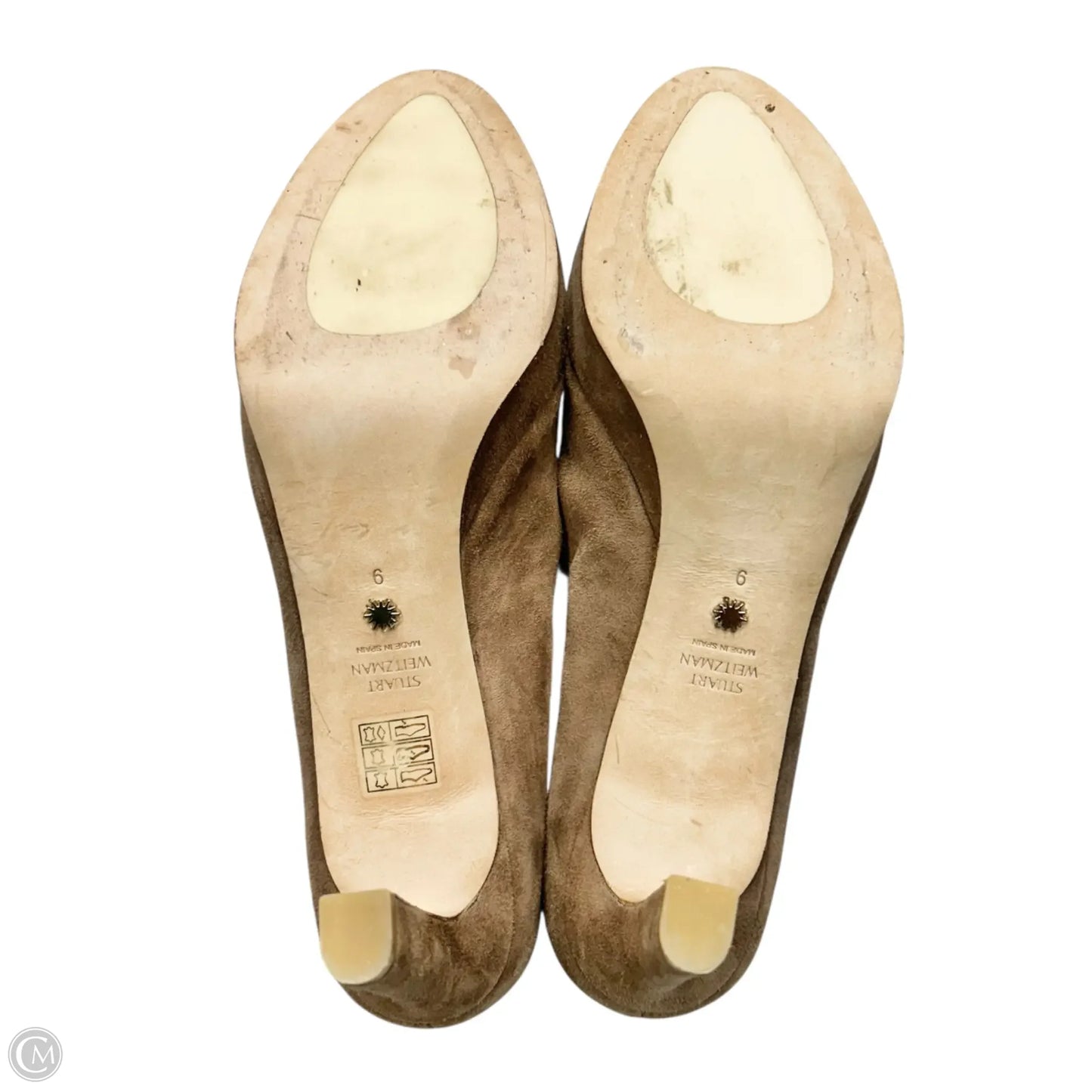 Shoes Designer By Stuart Weitzman In Brown, Size: 9