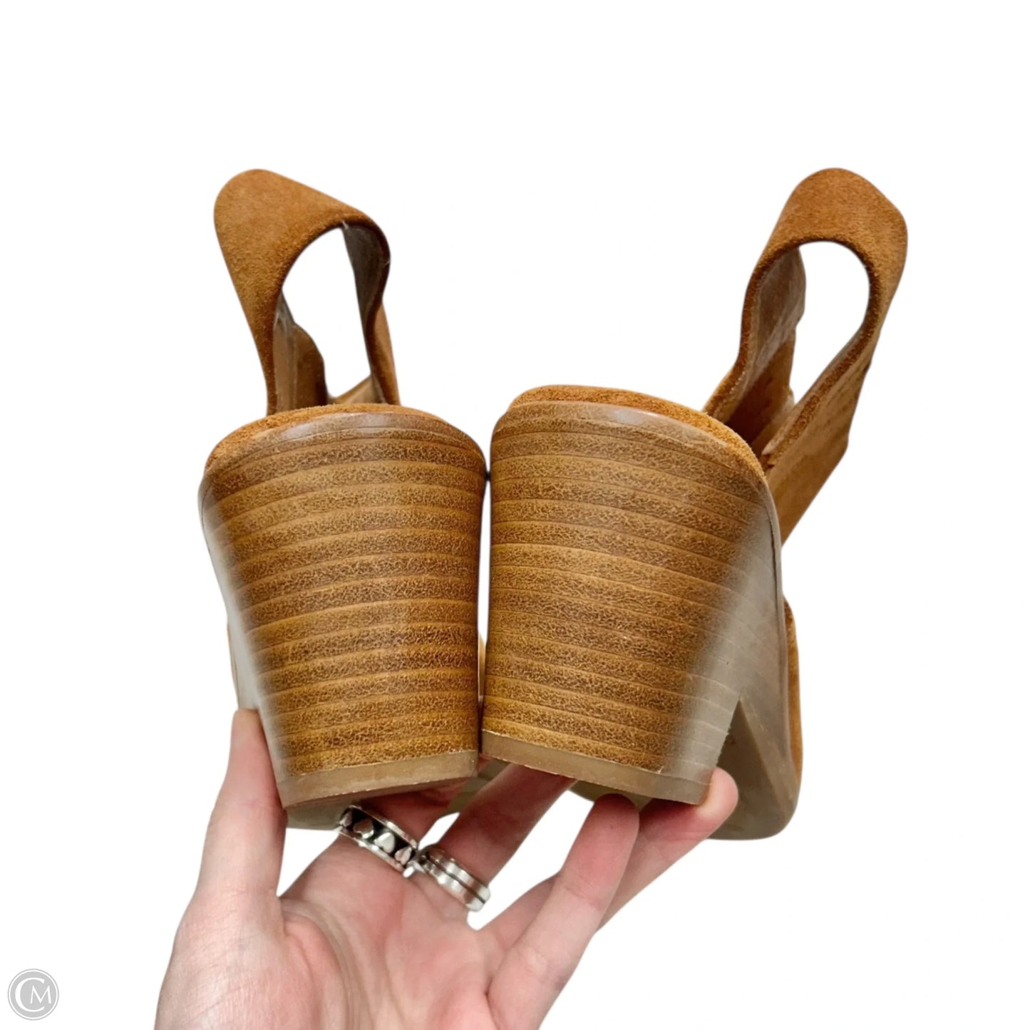 Boots Ankle Heels By Gentle Souls In Brown, Size: 7