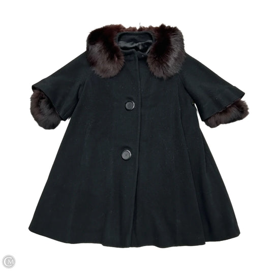 Coat Faux Fur & Sherpa By Braetan Juniors In Black, Size: M