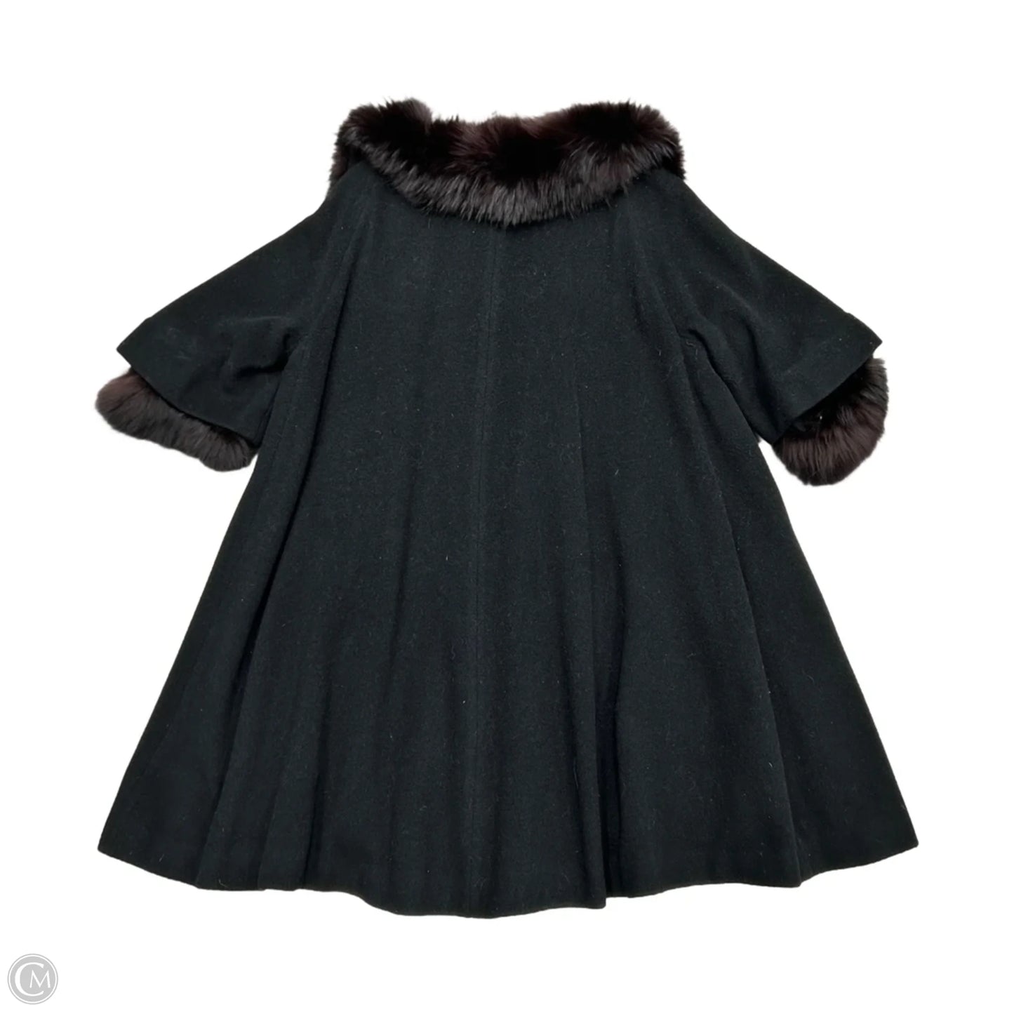 Coat Faux Fur & Sherpa By Braetan Juniors In Black, Size: M
