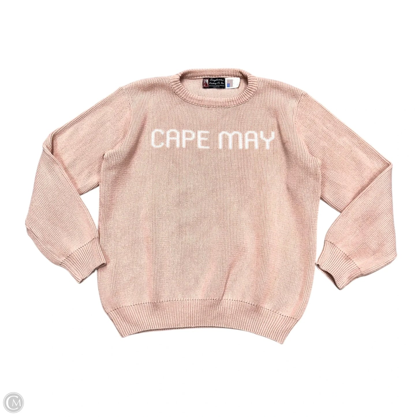 Sweater By Binghamton Knitting Co In Pink, Size: M