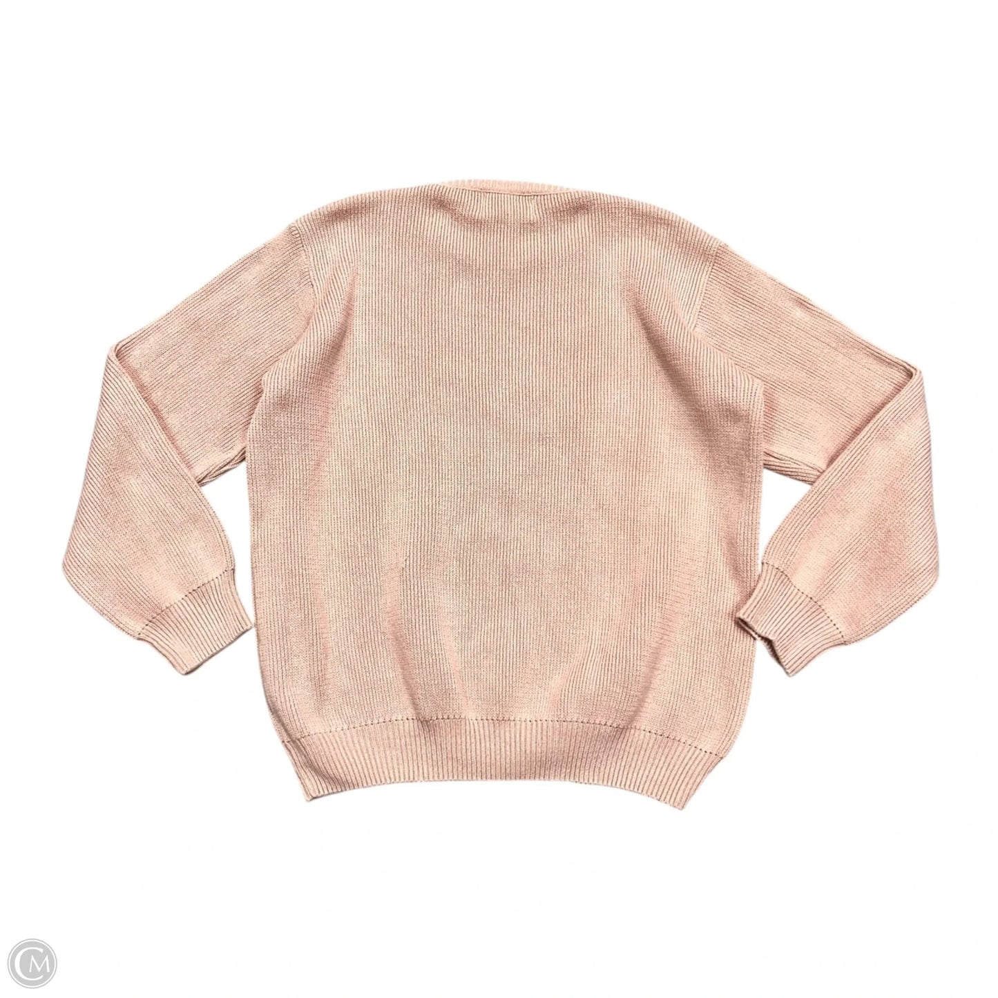 Sweater By Binghamton Knitting Co In Pink, Size: M