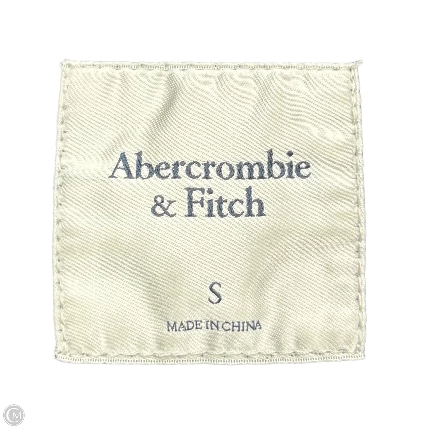 Jacket Denim By Abercrombie And Fitch In Black Denim, Size: S