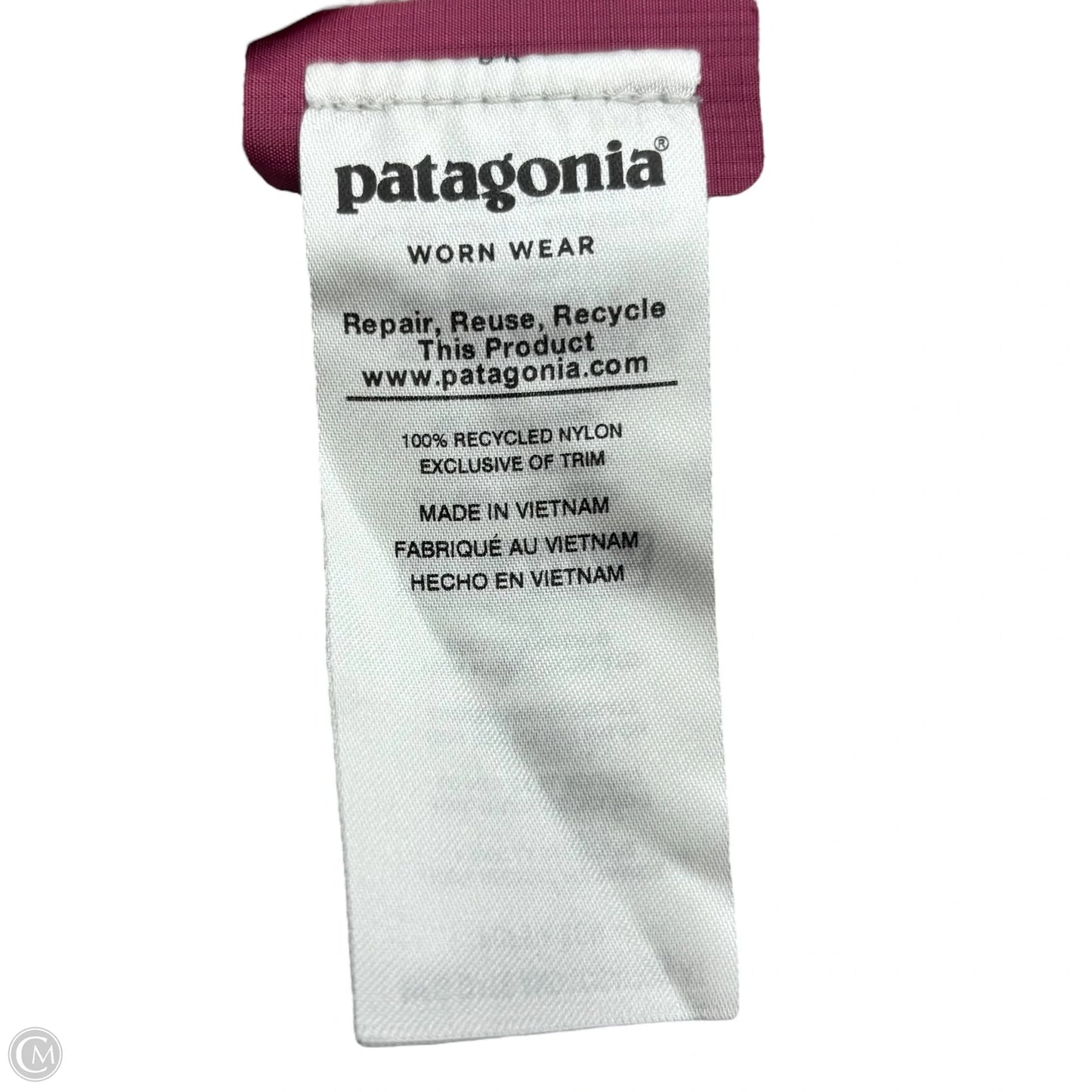 Jacket Windbreaker By Patagonia In Mauve, Size: S