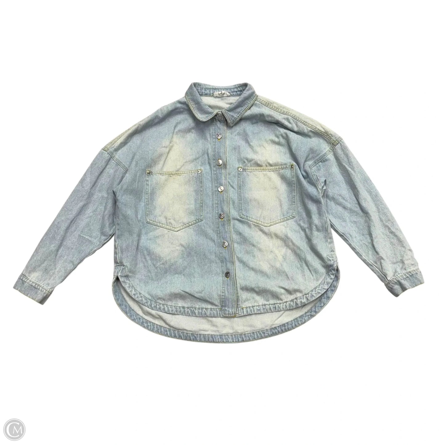 Jacket Denim By Steve Madden In Blue Denim, Size: S