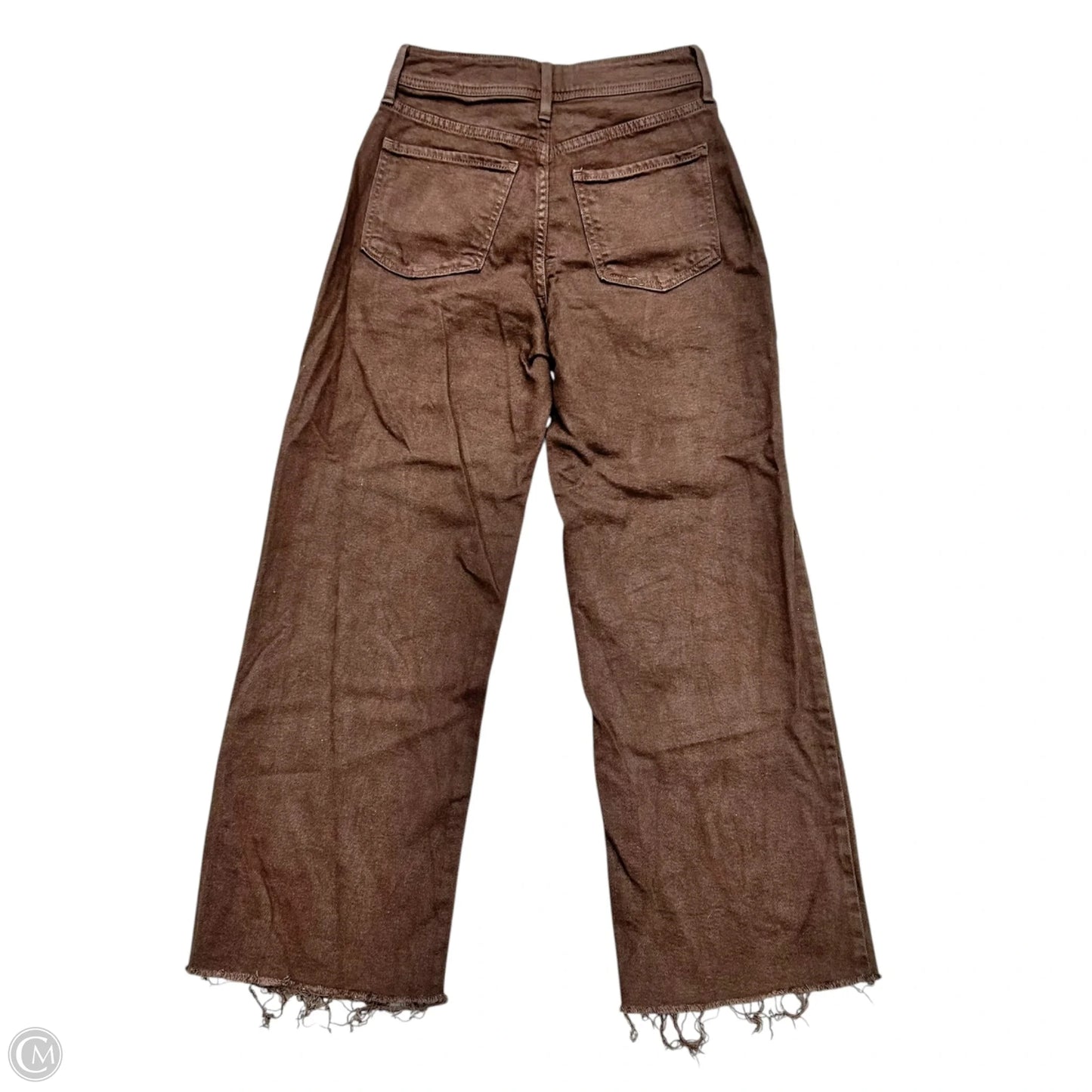 Jeans Wide Leg By Just Black In Brown Denim, Size: 0