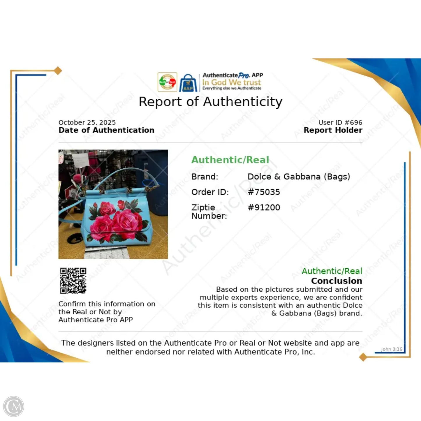 Crossbody Luxury Designer By Dolce And Gabbana, Size: Small