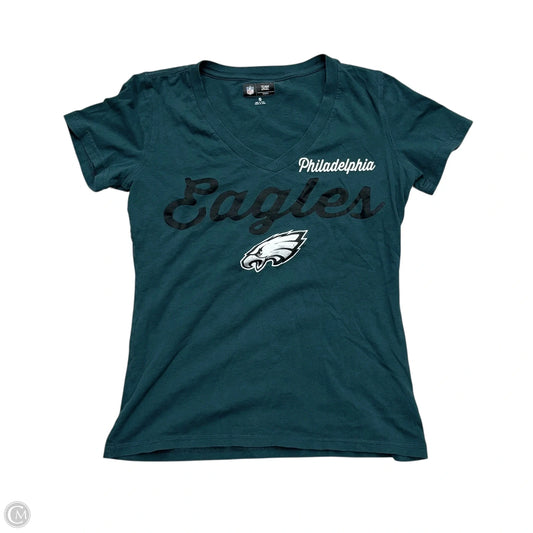 Top Short Sleeve By Nfl In Green, Size: S