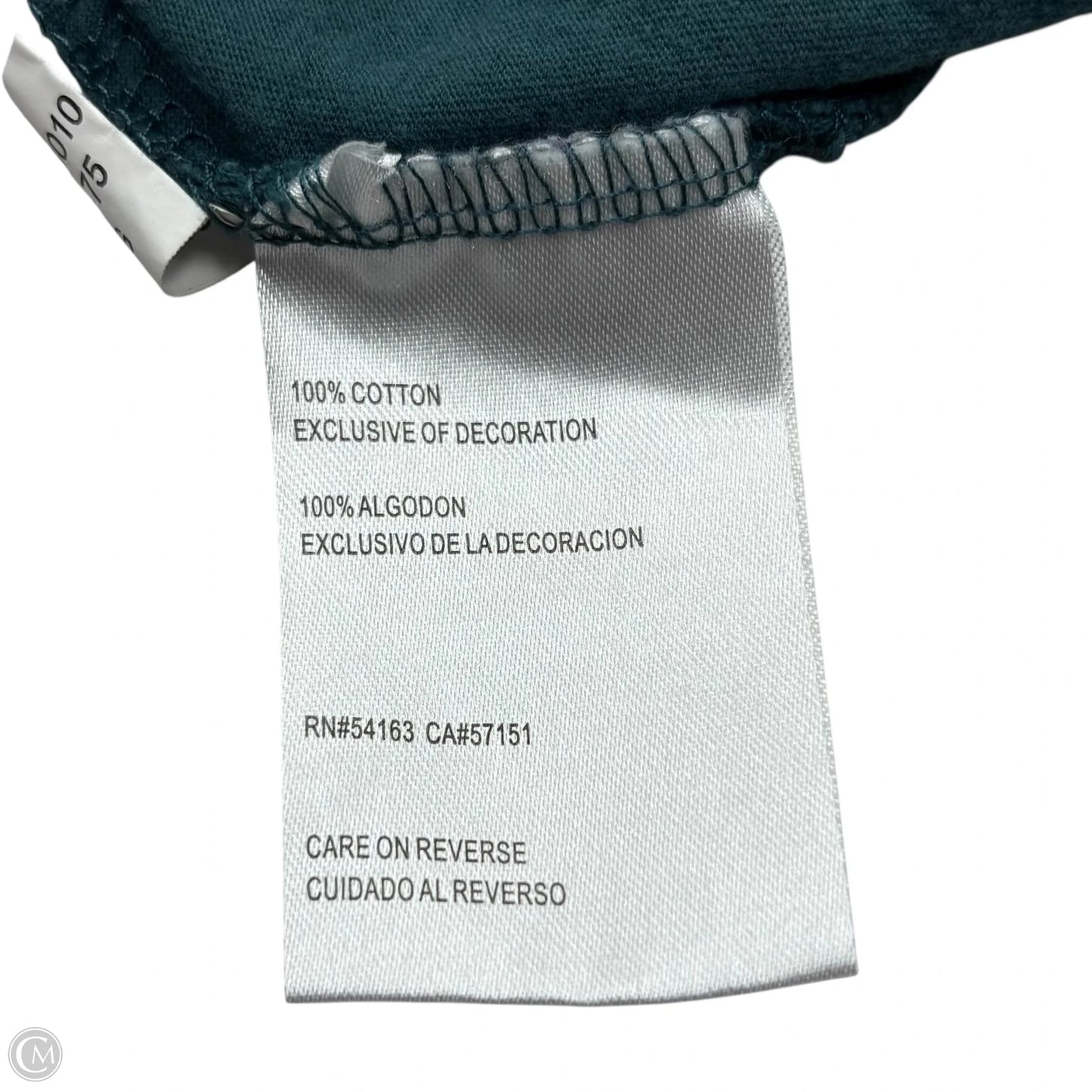 Top Short Sleeve By Nfl In Green, Size: S