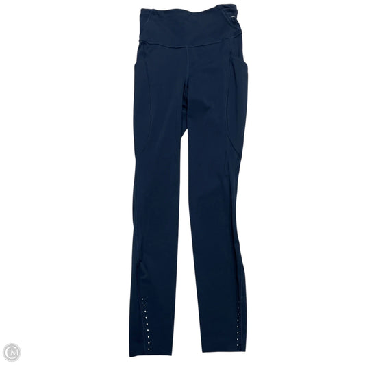 Athletic Leggings By Lululemon In Navy, Size: Xs