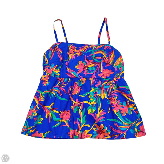 Top Sleeveless By J. Crew In Blue & Pink, Size: S