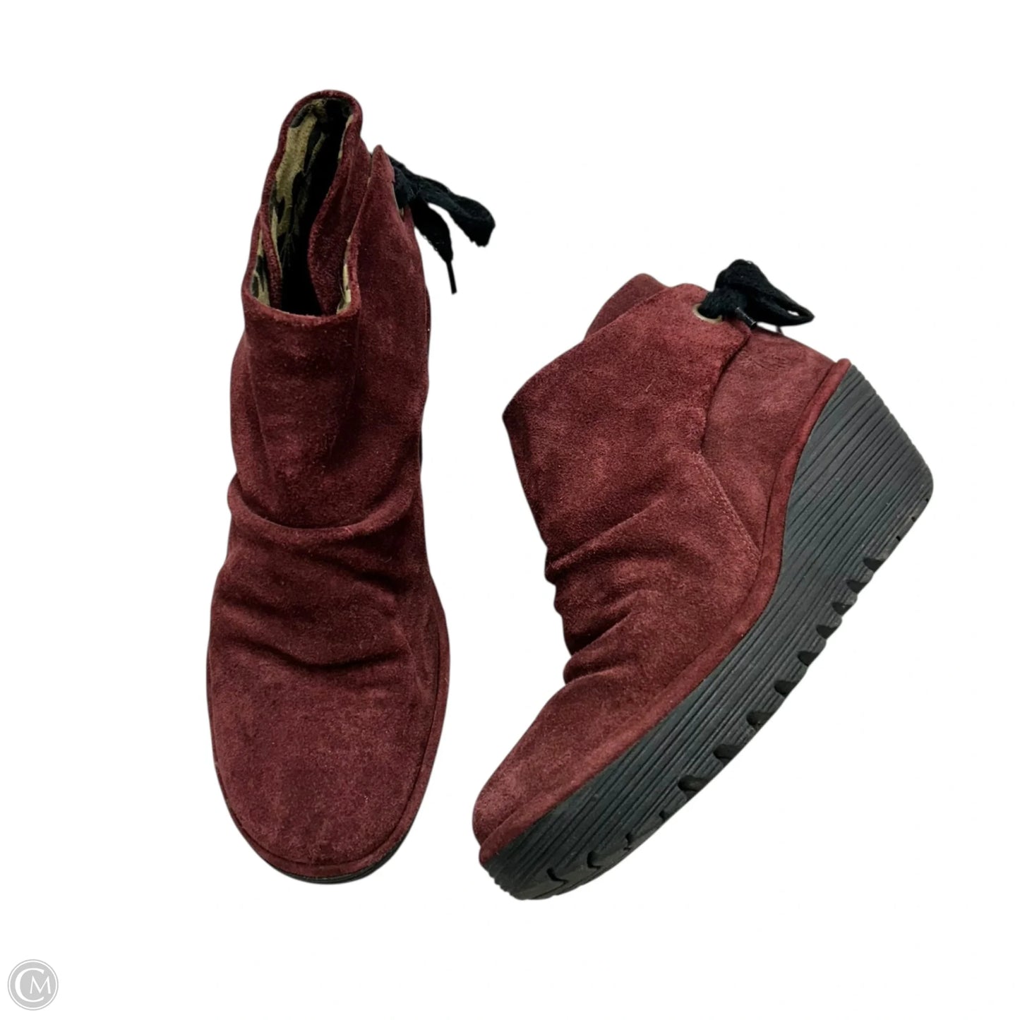 Boots Ankle Heels By Fly London In Red, Size: 10