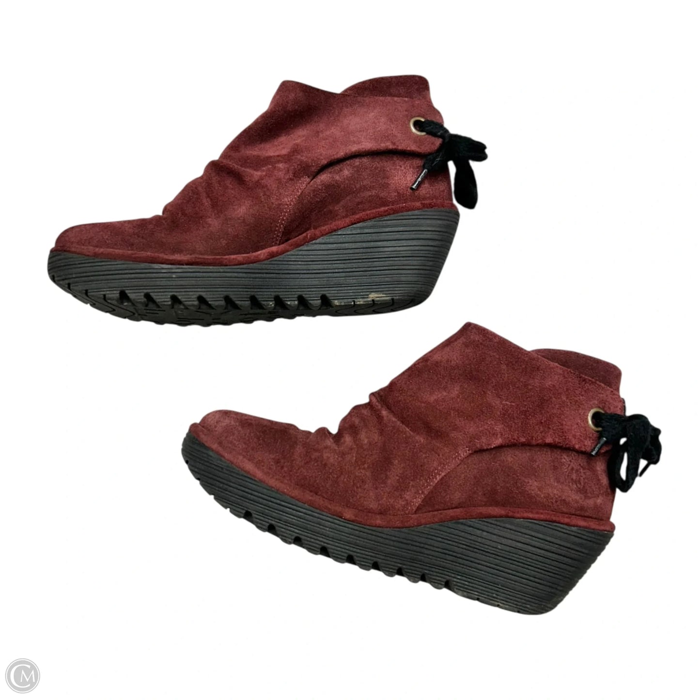 Boots Ankle Heels By Fly London In Red, Size: 10