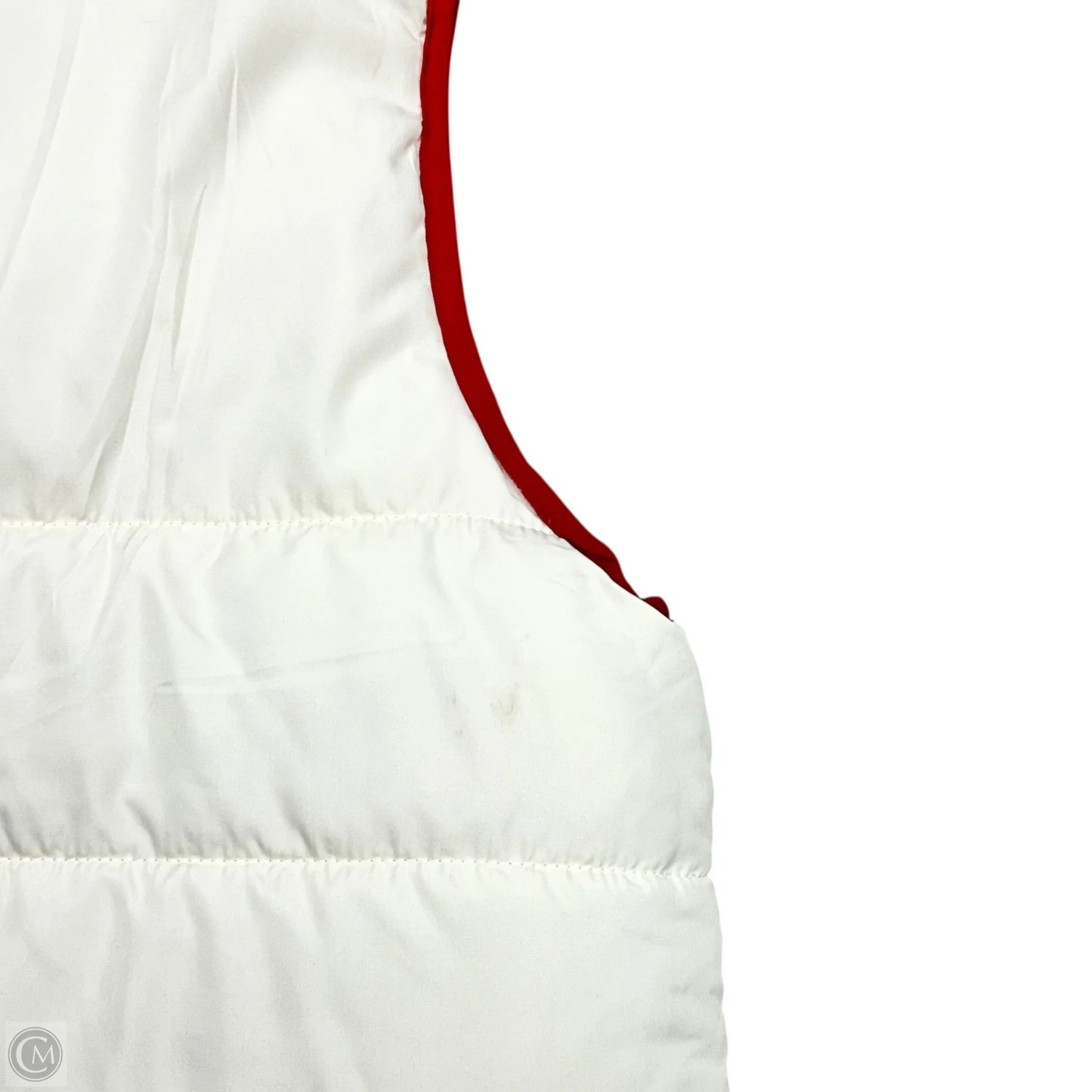 Vest Puffer & Quilted In Red & Tan, Size: L