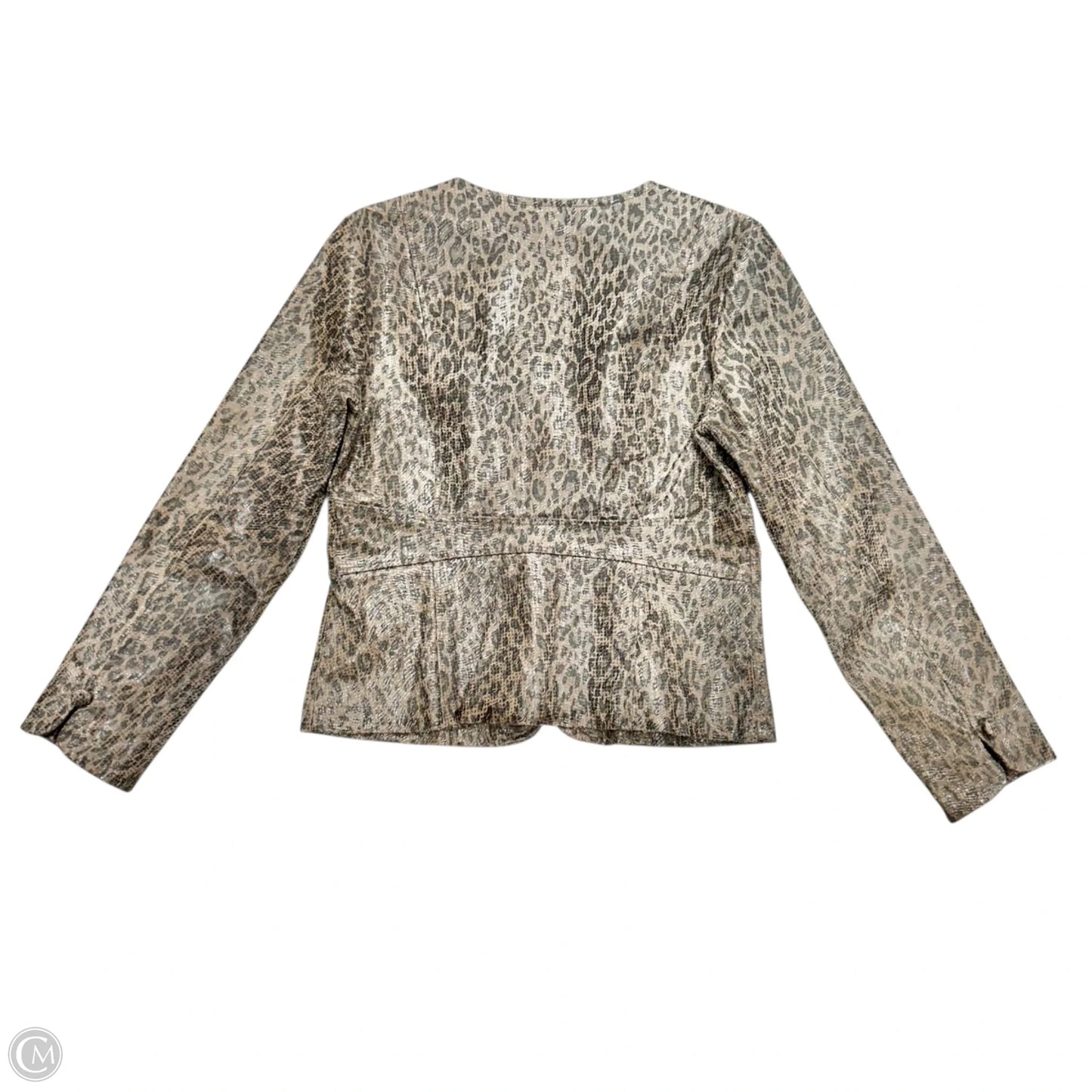 Jacket Leather By Live A Little In Leopard Print, Size: M
