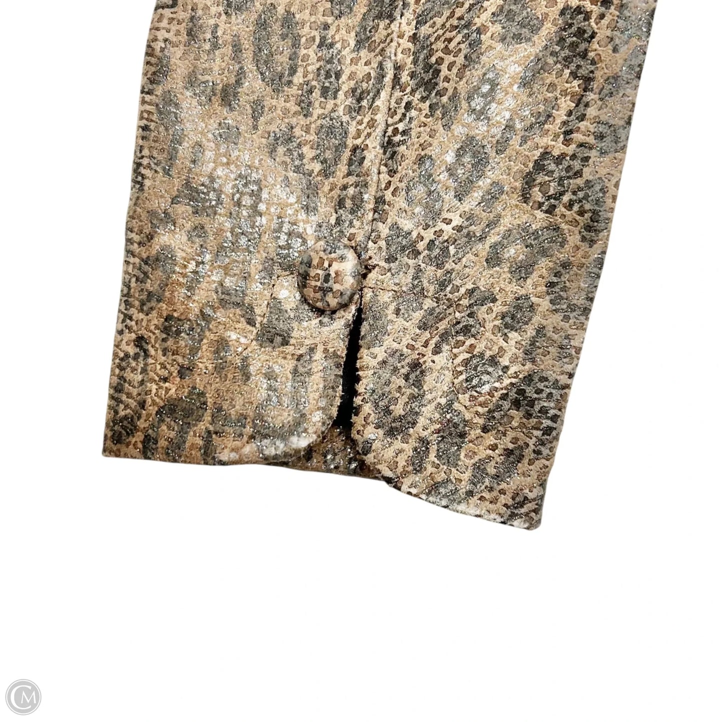 Jacket Leather By Live A Little In Leopard Print, Size: M
