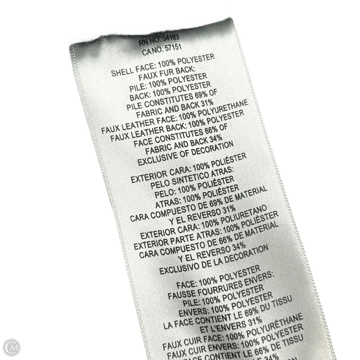 Coat Faux Fur & Sherpa By Levis In Black, Size: M