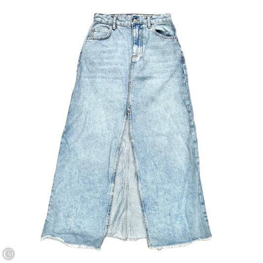 Skirt Maxi By Pilcro In Blue Denim, Size: 0p