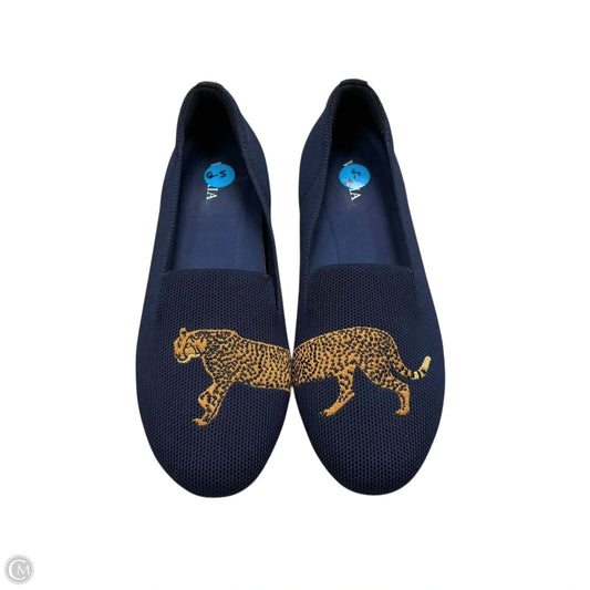 Shoes Flats By Vivaia In Navy, Size: 6.5