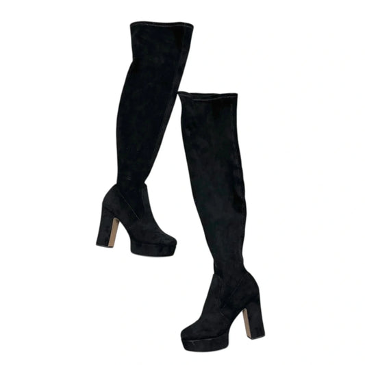 Boots Over-the-knee Heels By Avec Les Filles In Black, Size: 6.5