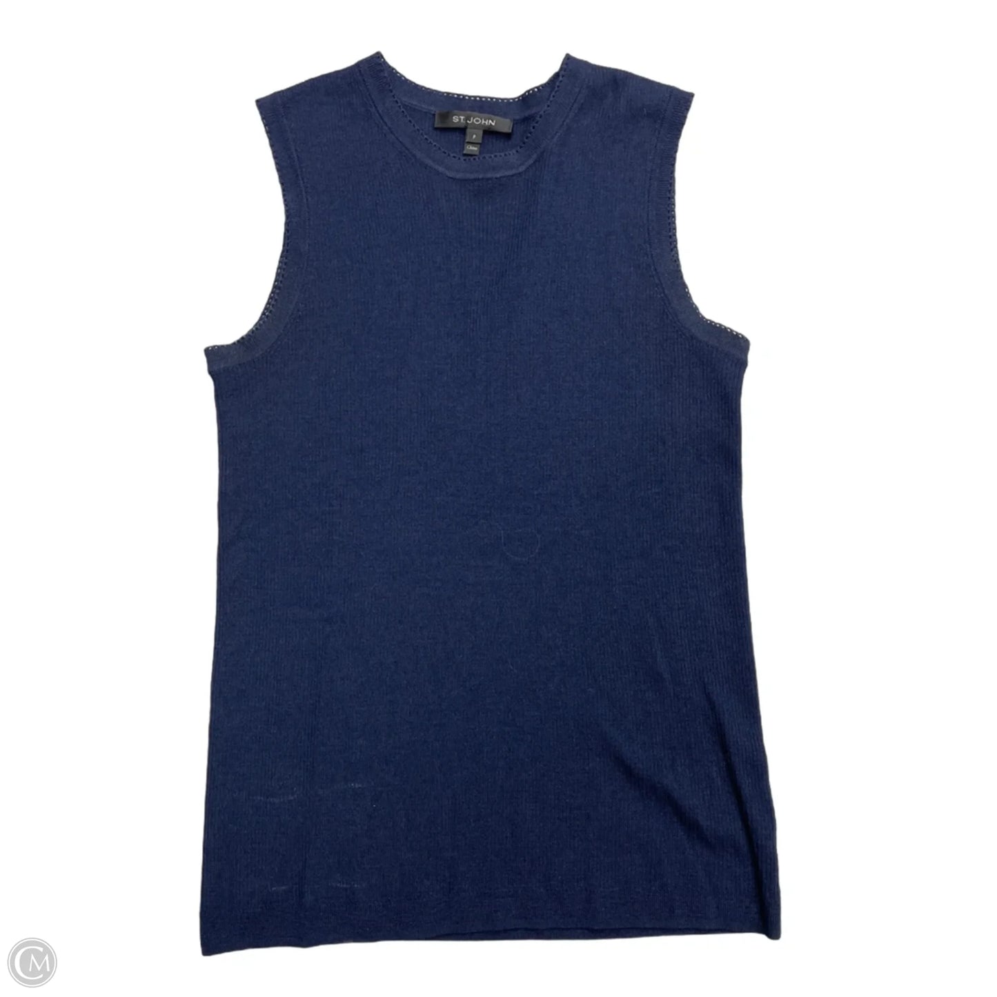 Top Sleeveless By St. John In Navy, Size: S