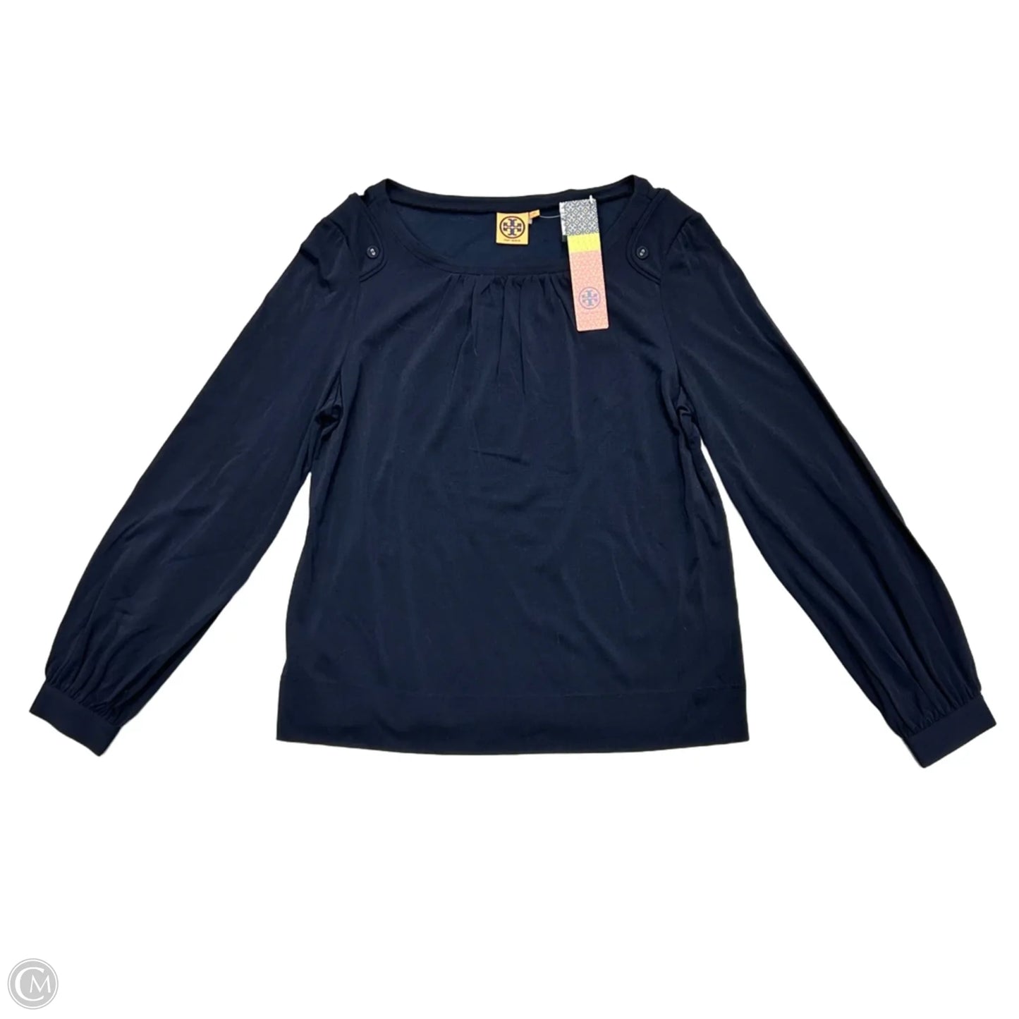 Blouse Designer By Tory Burch In Navy, Size: Xl