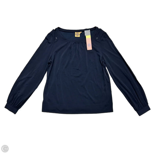 Blouse Designer By Tory Burch In Navy, Size: Xl
