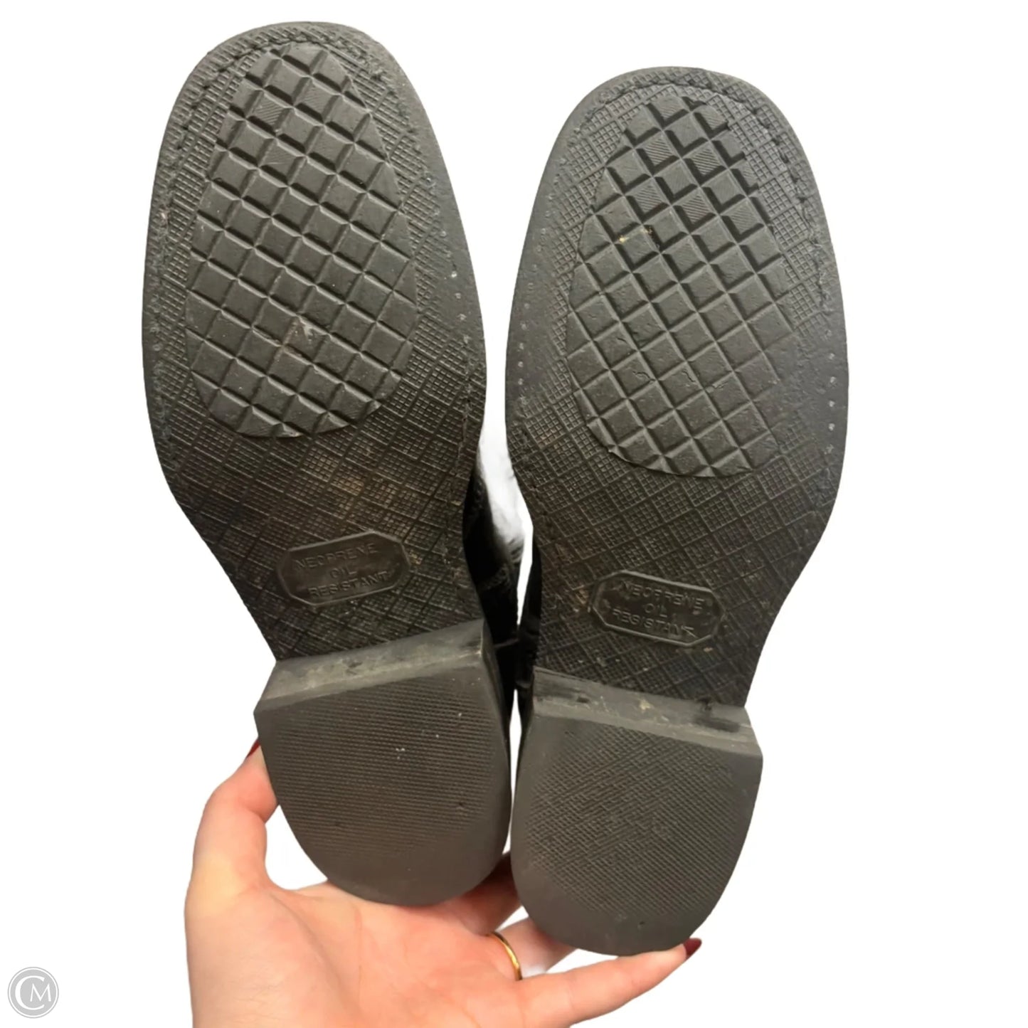 Boots Designer By Frye In Black, Size: 7.5