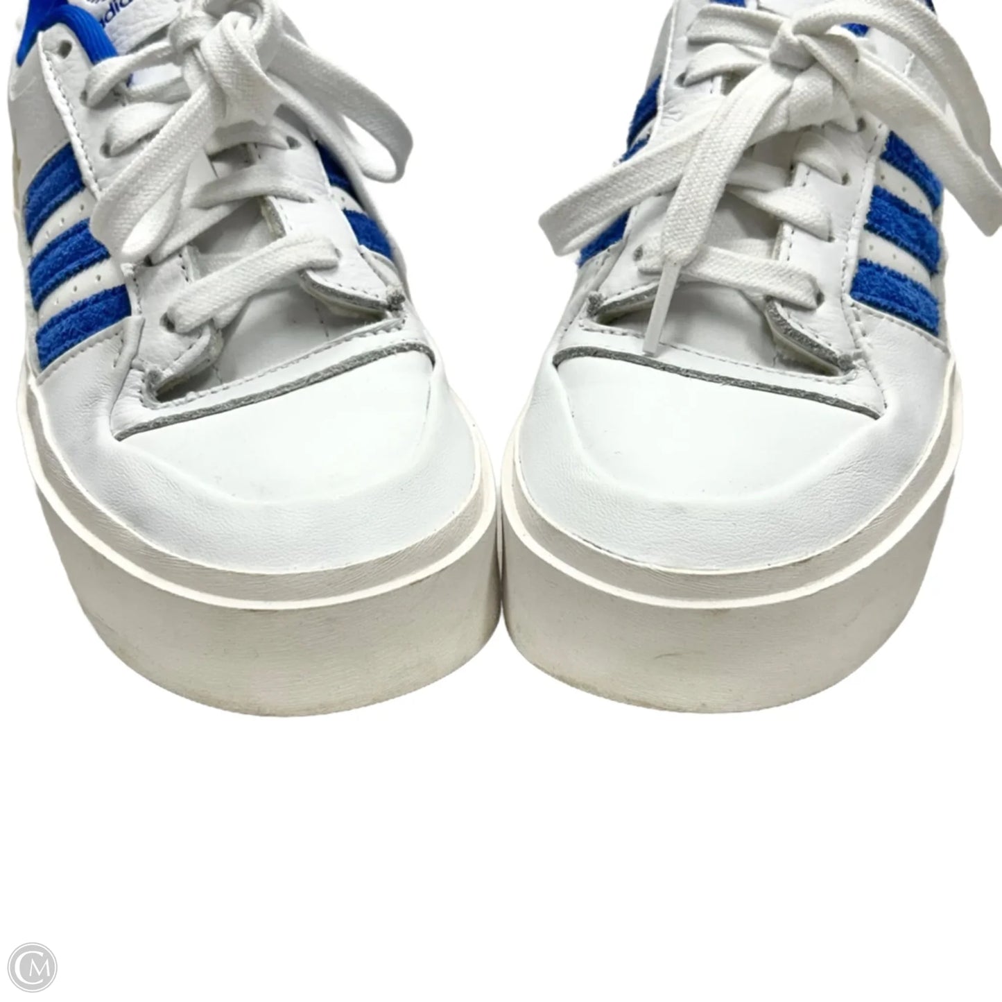 Shoes Sneakers Platform By Adidas In Blue & White, Size: 7.5